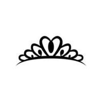 kroon symbool silhouet illustratie ontwerp vector