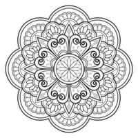 mandala digitaal kunst patroon kunst Aan de muur kleur boek kant patroon de tatoeëren ontwerp voor een behang verf overhemd en tegel stencil sticker ontwerp decoratief cirkel ornament in etnisch oosters stijl vector