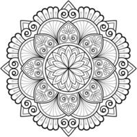 mandala digitaal kunst patroon kunst Aan de muur kleur boek kant patroon de tatoeëren ontwerp voor een behang verf overhemd en tegel stencil sticker ontwerp decoratief cirkel ornament in etnisch oosters stijl vector