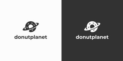 planeet donuts logo vector