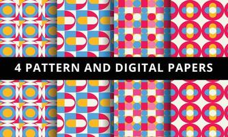 modern patroon en digitaal papier. vector modern naadloos patroon en digitaal papier.