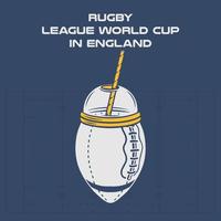 rugby liga wereld kop in Engeland vector