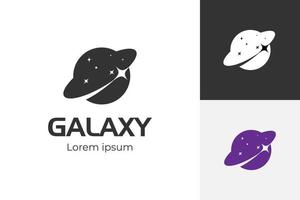 heelal planeet logo icoon symbool voor astronomie logo ontwerp vector