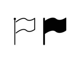 silhouet vlag symbool illustratie vector
