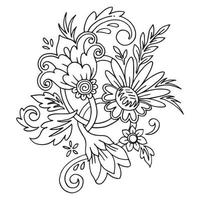 tekening bloemen . vector illustratie