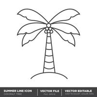 palm boom icoon vector