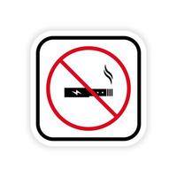 verboden elektronische sigaret waarschuwing silhouet verbod pictogram. geen vape zwart pictogram. niet-vaping verslavingswaarschuwingsteken. vapen verboden. stop met roken rood waarschuwingssymbool. geïsoleerde vectorillustratie. vector