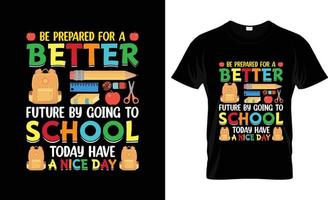 eerste dag van school- t-shirt ontwerp, eerste dag van school- t-shirt leuze en kleding ontwerp, eerste dag van school- typografie, eerste dag van school- vector, eerste dag van school- illustratie vector