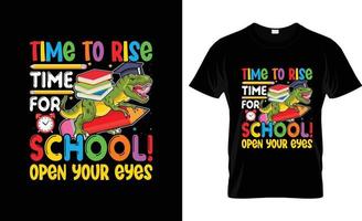 eerste dag van school- t-shirt ontwerp, eerste dag van school- t-shirt leuze en kleding ontwerp, eerste dag van school- typografie, eerste dag van school- vector, eerste dag van school- illustratie vector