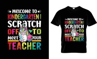 eerste dag van school- t-shirt ontwerp, eerste dag van school- t-shirt leuze en kleding ontwerp, eerste dag van school- typografie, eerste dag van school- vector, eerste dag van school- illustratie vector