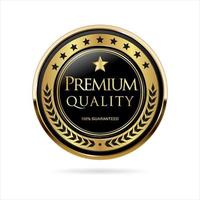 verzameling gouden badges en labels vector