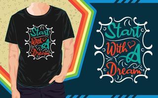 inspirerend t-shirtontwerp vector