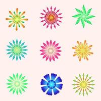 Hallo seizoen festival bloem bloemblad plantkunde icoon element decoratie abstract achtergrond vector illustratie