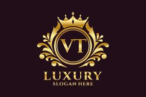 eerste ww brief Koninklijk luxe logo sjabloon in vector kunst voor luxueus branding projecten en andere vector illustratie.