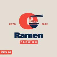 ramen alfabet O logo vector