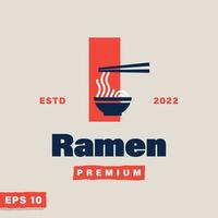 ramen alfabet l logo vector