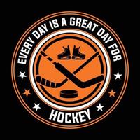 hockey t overhemd ontwerp vector