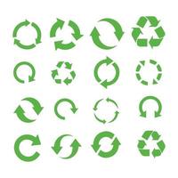 groen gerecycled eco icoon vector ontwerp