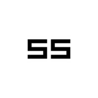 creatief illustratie modern aantal 55 teken meetkundig logo ontwerp sjabloon vector