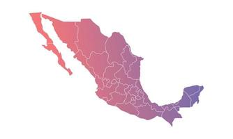 Mexico achtergrond met kleur helling vector