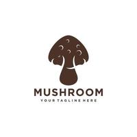 champignons logo ontwerp vector