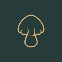 champignons logo ontwerp vector