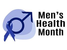 Mannen Gezondheid maand, idee voor een poster, banier, folder of ansichtkaart Aan een medisch thema vector