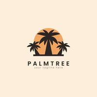 palm huis boom logo sjabloon. kan worden gebruikt voor tropisch strand huis hotel of toevlucht logo ontwerp vector illustratie