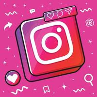 instagram sociaal media icoon ontwerp vector