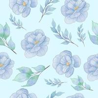 blauw bloem naadloos vector