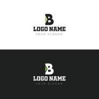 b - brief logo sjabloon. een logo sjabloon geschikt voor uw bedrijf. u kan gebruik deze logo voor ieder bedrijf. vector