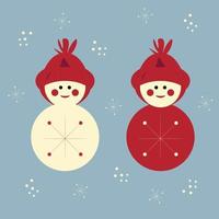 sneeuwpop vectorillustratie vector
