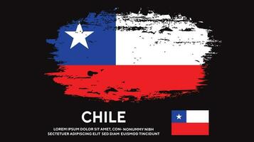 grunge structuur kleurrijk Chili vlag ontwerp vector