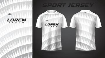 wit en grijs overhemd sport Jersey ontwerp vector