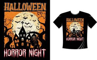 halloween verschrikking nacht - halloween t-shirt ontwerp sjabloon. gelukkig halloween t-shirt ontwerp sjabloon gemakkelijk naar afdrukken voor alle doeleinden voor Heren, Dames, en kinderen vector