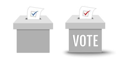 stemming doos voor presidentieel verkiezing in Verenigde Staten van Amerika vector