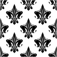 Koninklijk bloemen fleur-de-lis naadloos patroon vector