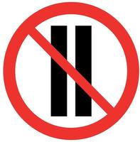 verbod verkeer teken vector ontwerp