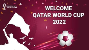 qatar Amerikaans voetbal toernooi 2022 sjabloon vector