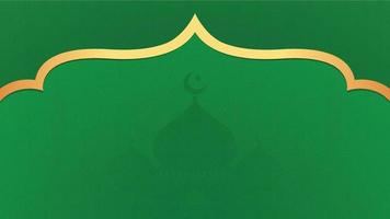 islamitische arabische groene luxe achtergrond met geometrisch patroon en mooi ornament vector