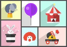 Gratis Circus Pictogrammen vector