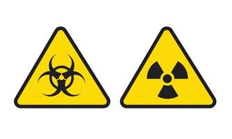 Gevaar straling giftig icoon. vector illustratie