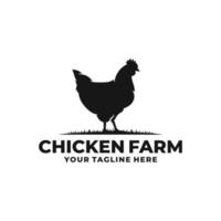 kip boerderij logo vector