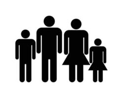 familie pictogram vector illustratie