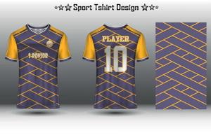 Amerikaans voetbal Jersey model, voetbal Jersey model, wielersport Jersey mockup en sport Jersey mockup met abstract meetkundig patroon vrij vector