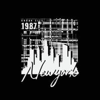 nieuw york Brooklyn illustratie typografie voor t shirt, poster, logo, sticker, of kleding handelswaar vector