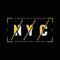 New York Brooklyn illustratie typografie. perfect voor het ontwerpen van t-shirts vector