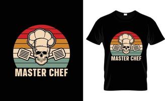 chef t-shirt ontwerp, chef t-shirt leuze en kleding ontwerp, chef typografie, chef vector, chef illustratie vector