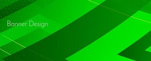 abstracte geometrische groene moderne decoratieve stijlvolle banner achtergrond vector