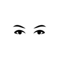 vrouw dame vrouw oog bal logo ontwerp vector